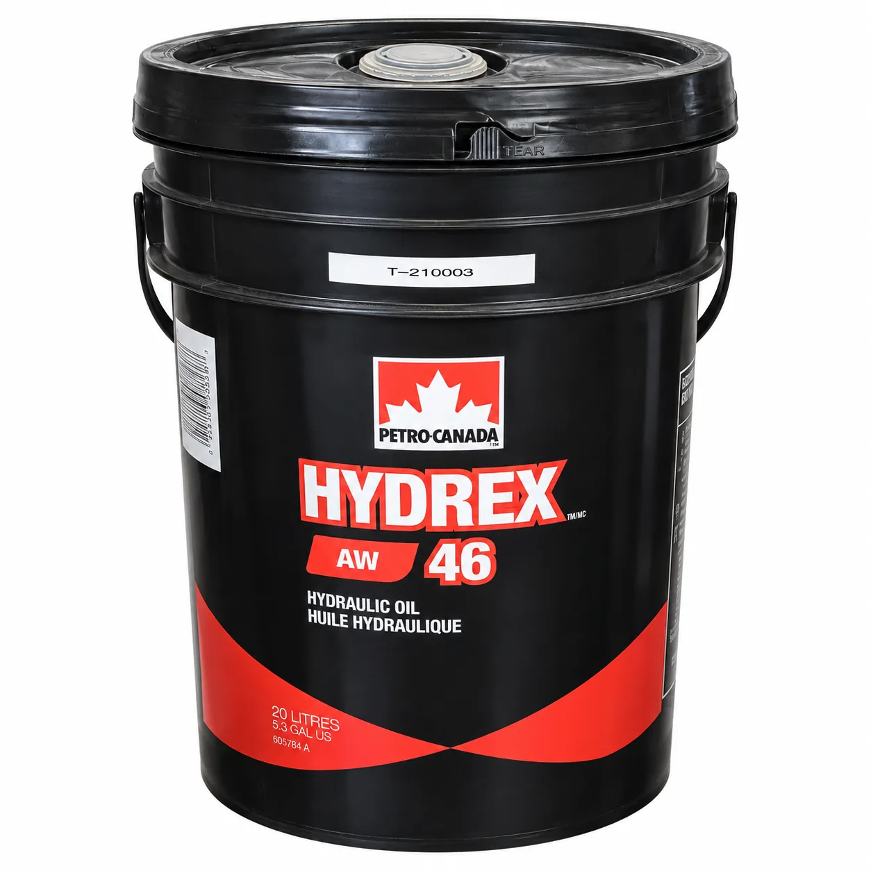 Petro-Canada Hydrex AW 46 hydraulic oil pail